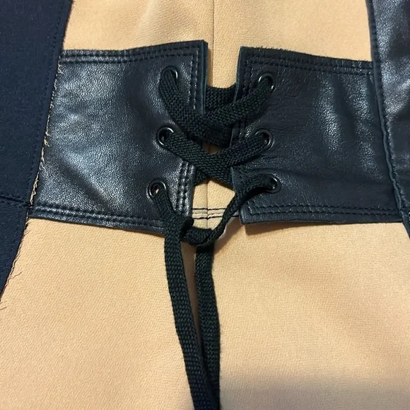 TRACY REESE 100% Lamb Leather Dress - Picture 9 of 14